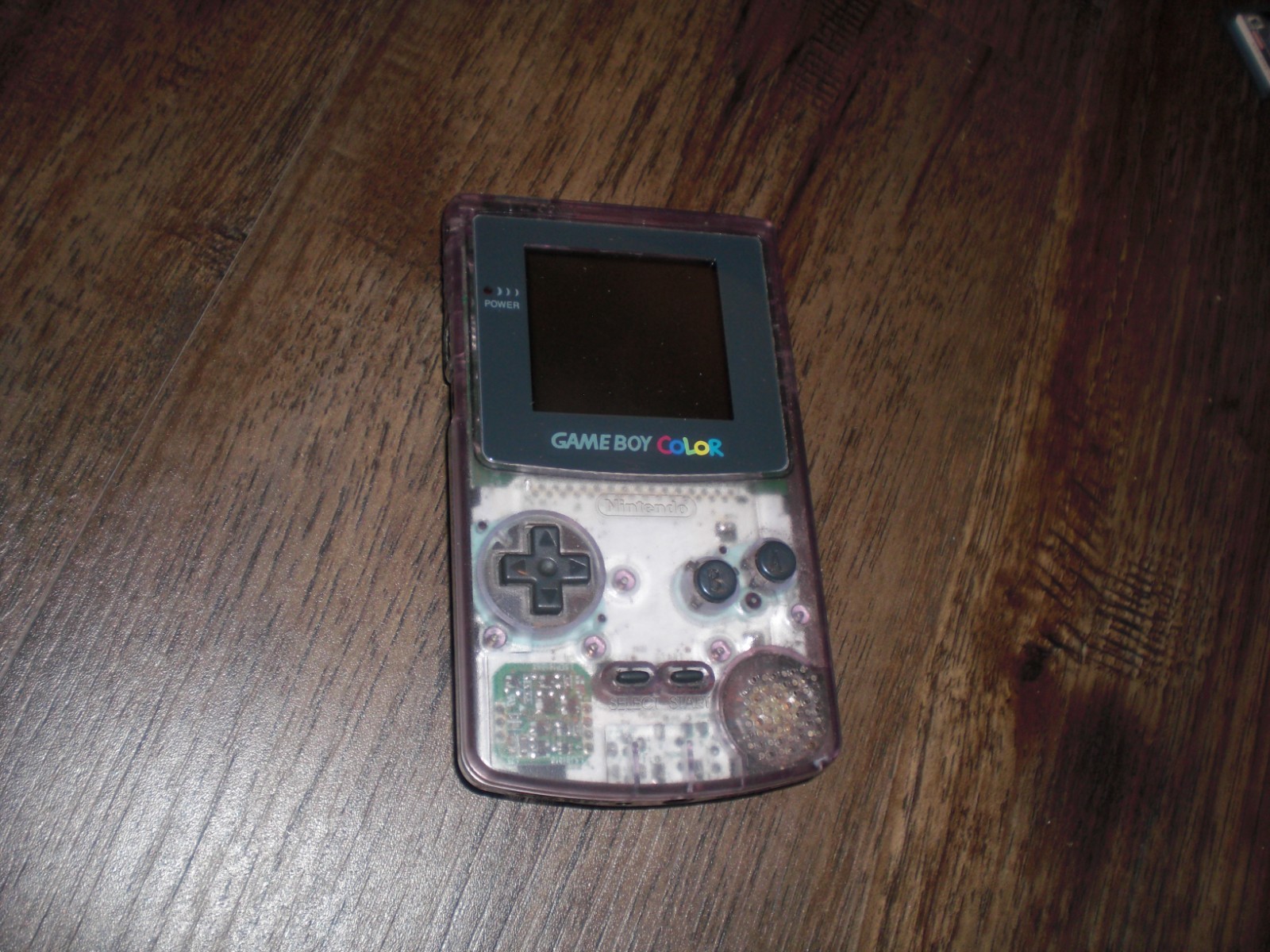 Nintendo Game Boy Color Clear Glacier Purple Handheld Console System CGB-001 OEM
