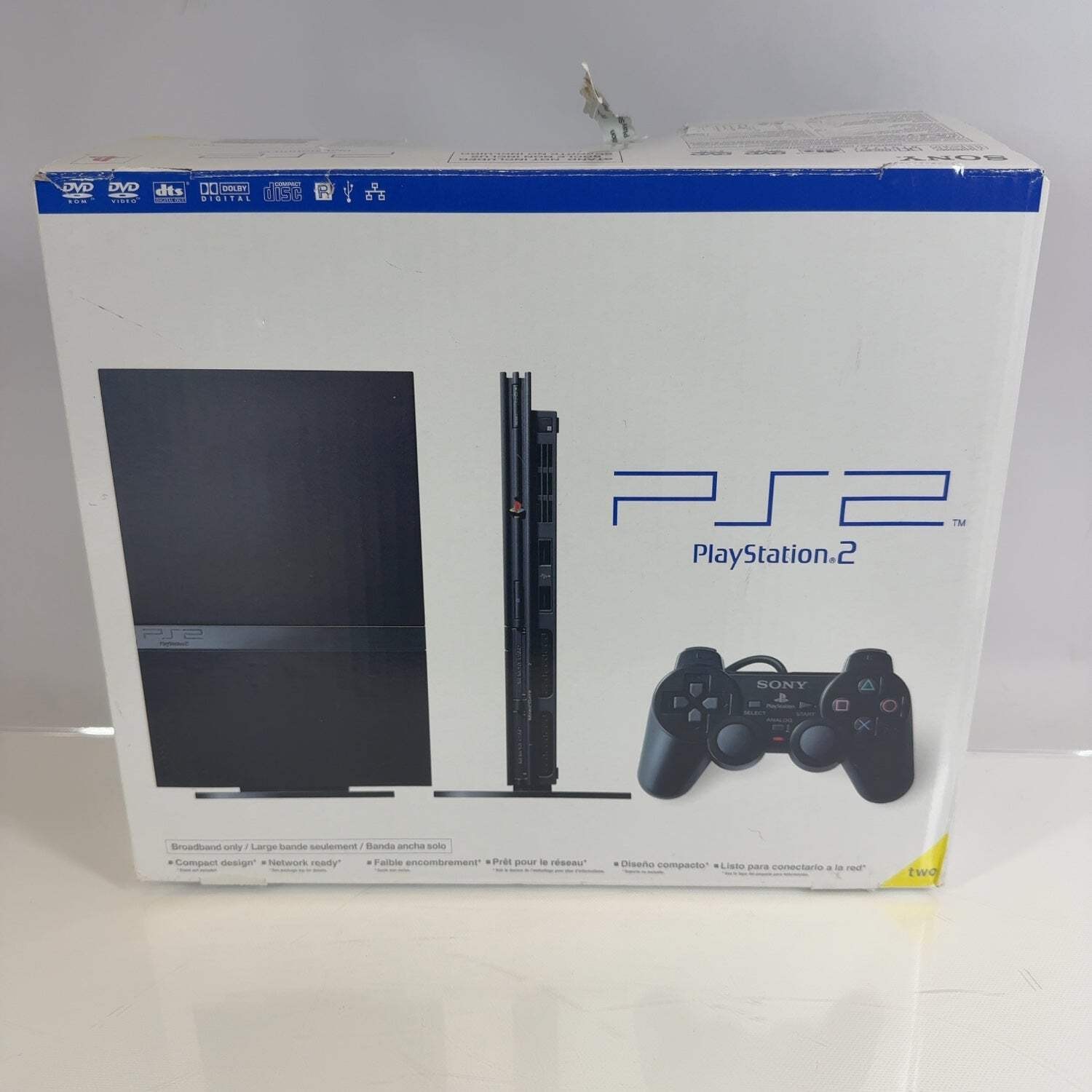 Sony PlayStation 2 Slim PS2 Black Console Gaming System Only SCPH-75001