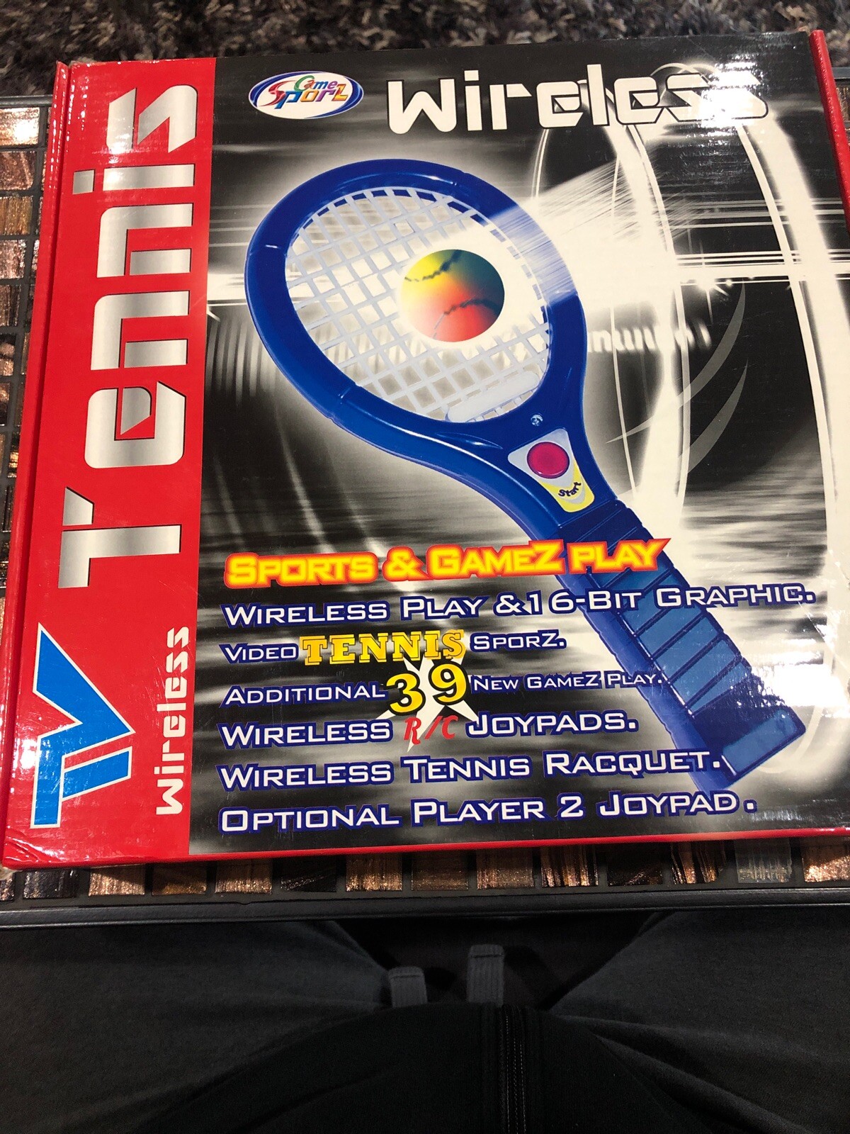 NEW Wireless Tennis Game System With 39 Games Plug N Play Just Connect to TV