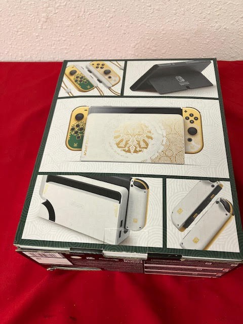 Nintendo Switch OLED Special ZELDA Edition Original Box Dock Controller NO GAME