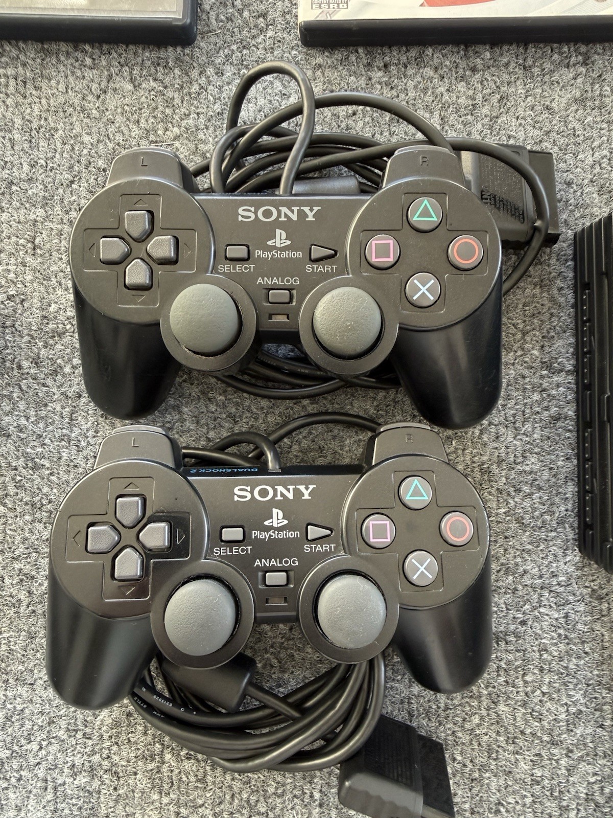 Sony PlayStation 2 PS2 Fat SCPH-30001 Bundle 2 Controllers Multitap EyeToy