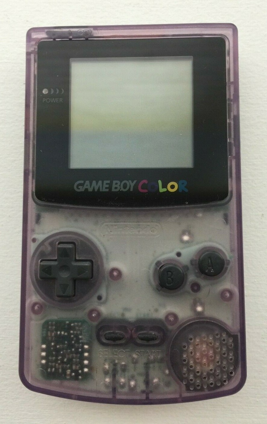 Nintendo Game Boy Color Console GBC – Atomic Purple – 100% OEM -FPOR NOT working
