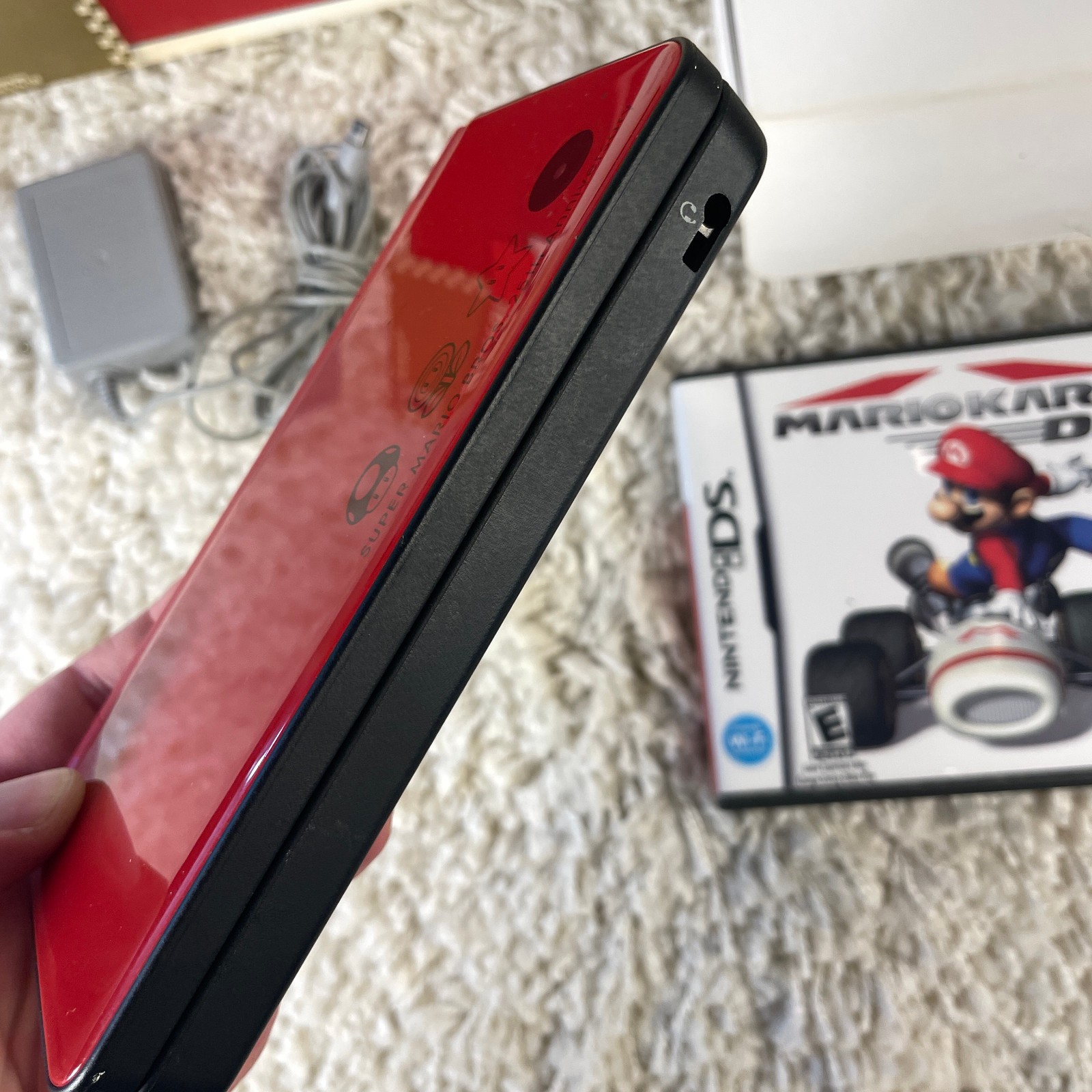 Nintendo DSi XL 25th Anniversary Super Mario Bros. Red Handheld UTL-001 in Box