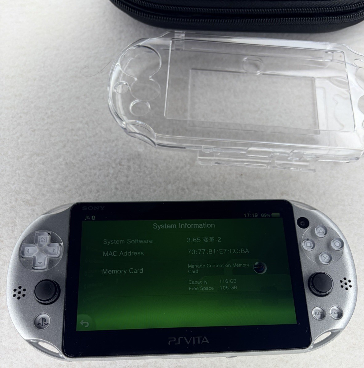 Sony PS Vita PCH-2000 Metal Slime Limited Edition Dragon Quest With Case & Card