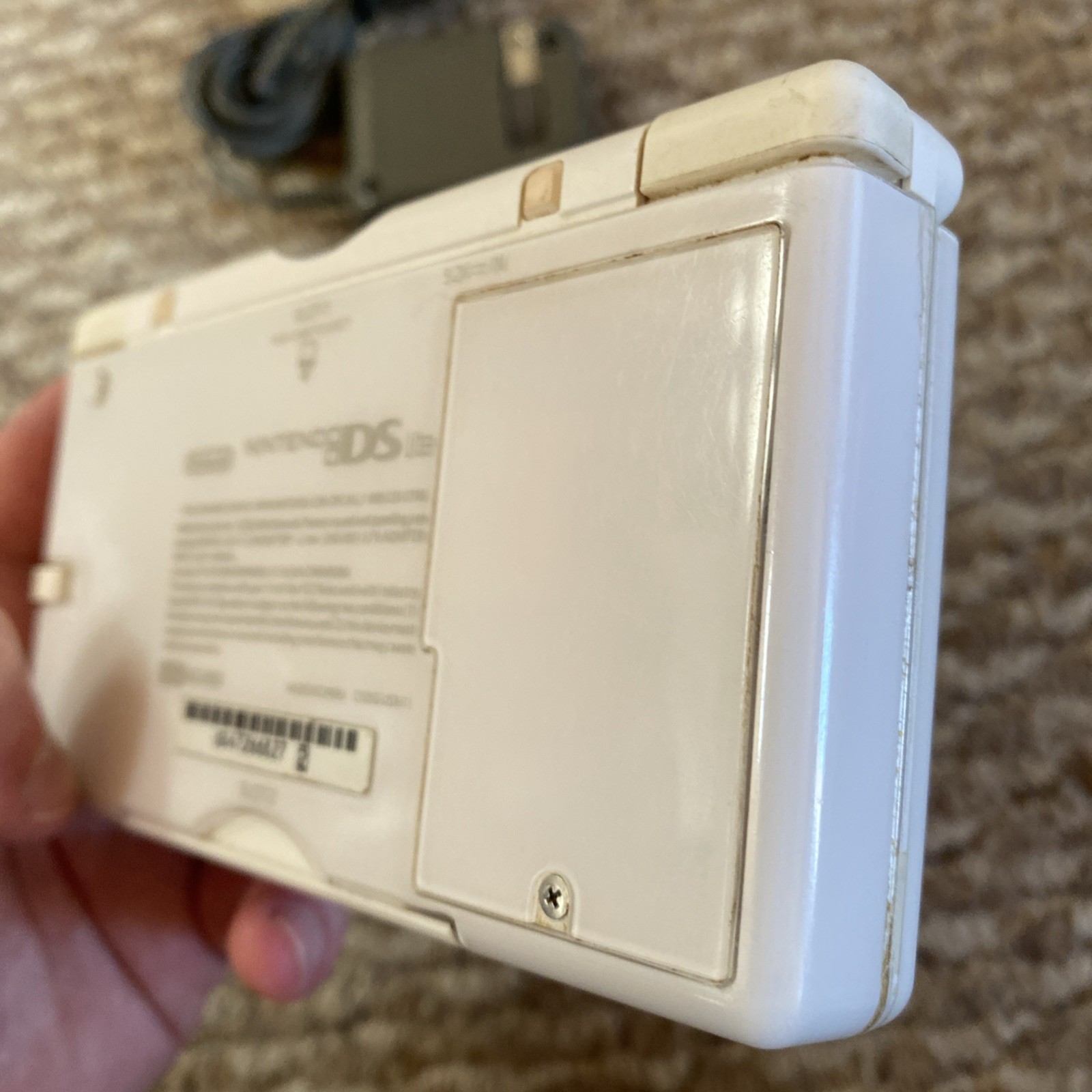 NICE Nintendo DS Lite USG-001 Polar White w/stylus charger gba dust cover OEM