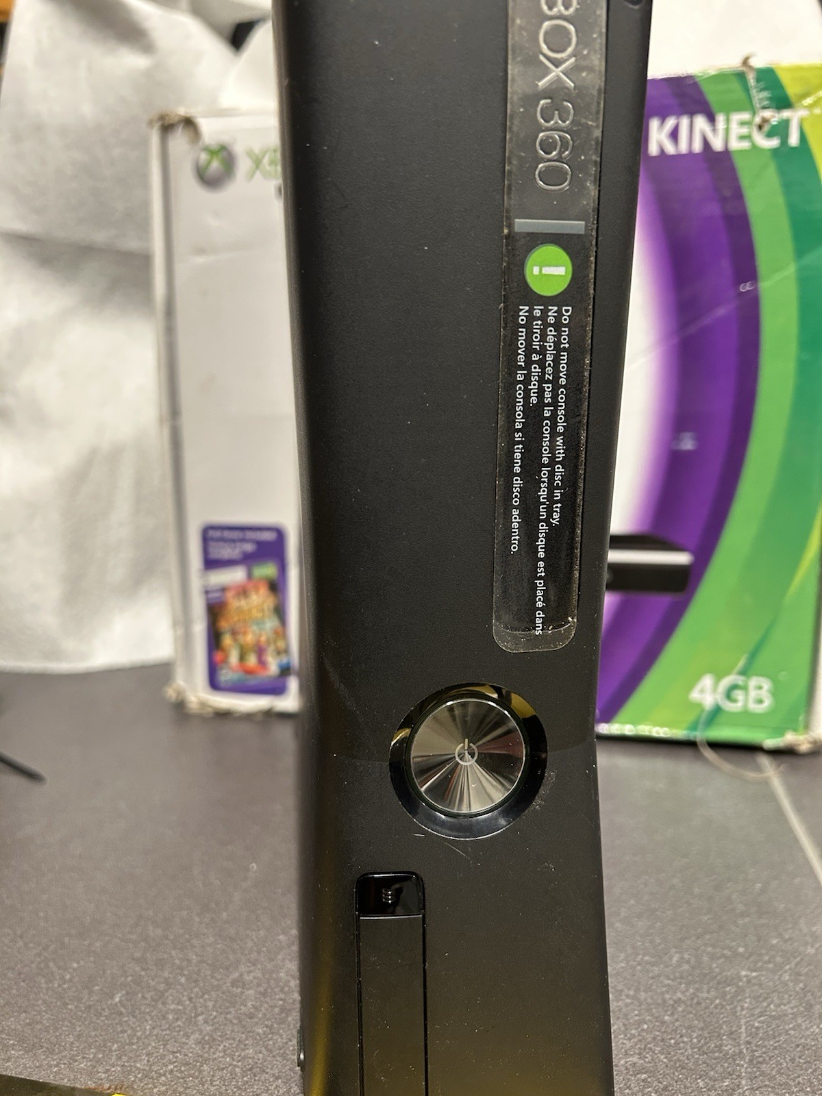 Microsoft Xbox 360 S Gaming Console and Kinect – Black