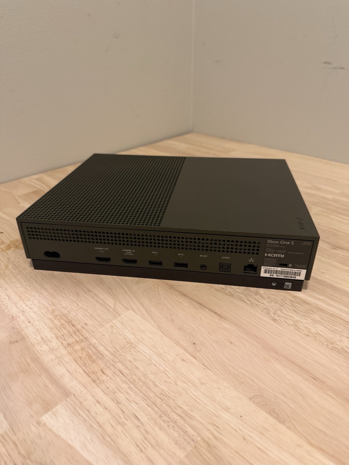 Xbox One S 1TB Military Green Console Only Tested Working