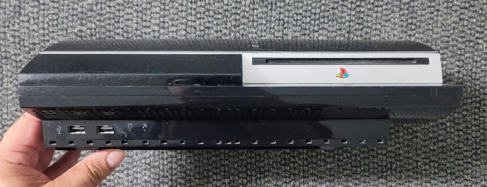 Sony PlayStation 3 PS3 Fat 40GB CECHG01 Console & Cables Tested Works