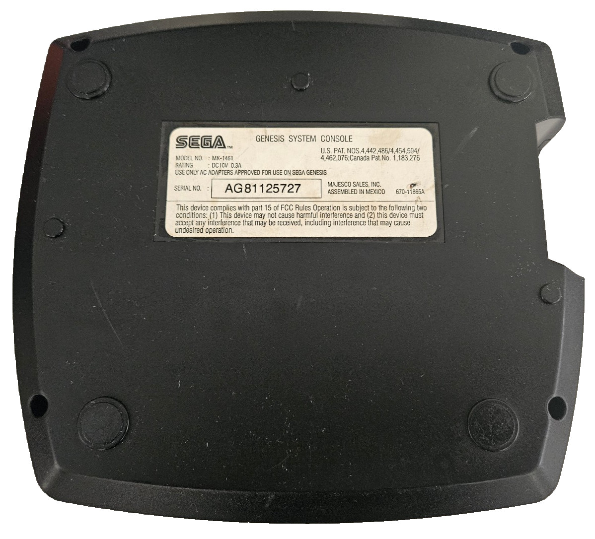 Sega Genesis Model 3 VA1 / RGB, Stereo Audio, 32x, Master System support, etc.