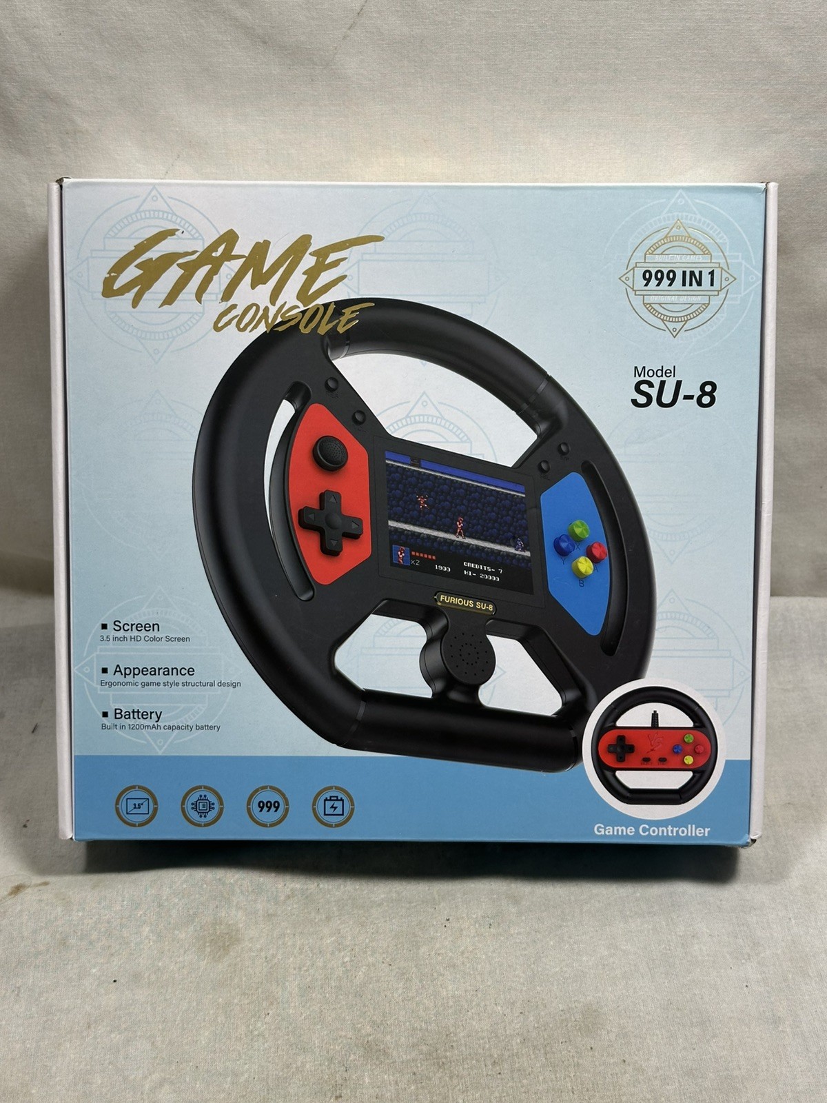 999 in 1 Game Console Furious SU-8 3.5in Color Screen – Open Box – Tested