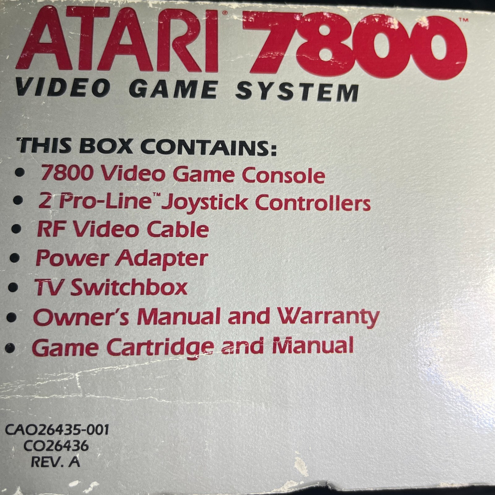 Atari 7800 ProSystem – Retro Gaming Console *Complete In Box, No Game, Tested*
