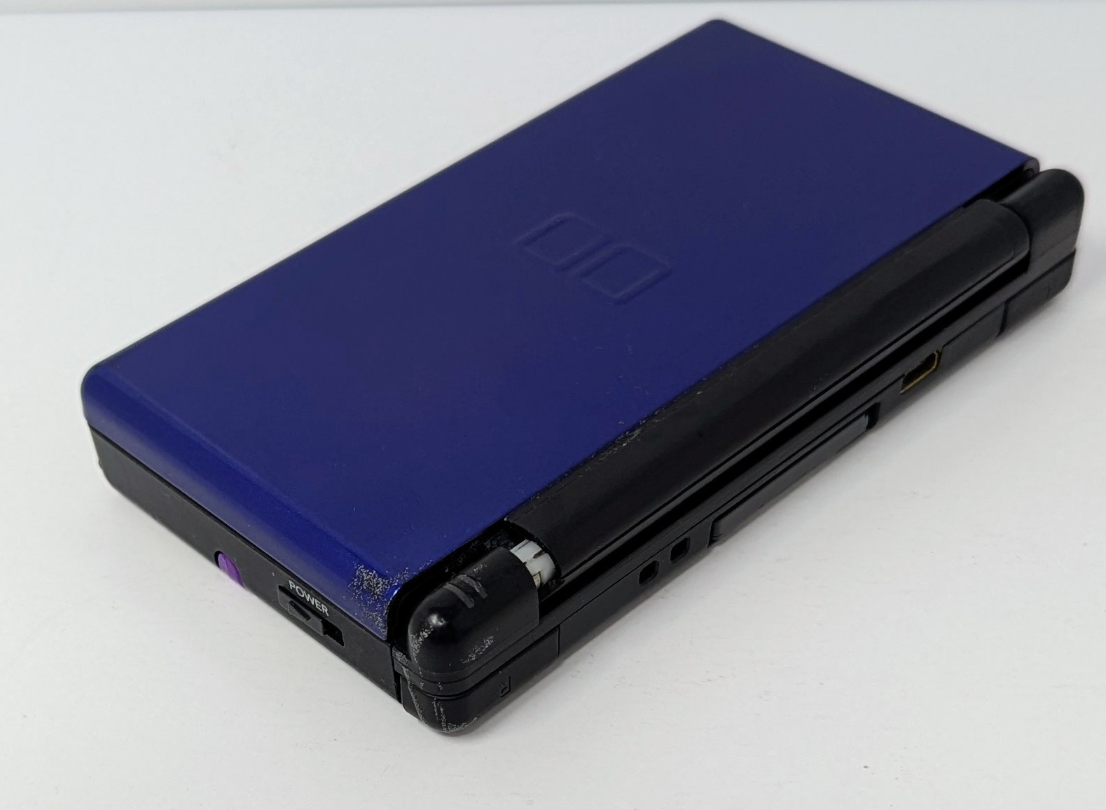 Nintendo DS Lite Cobalt Blue System Bundle w/ Diddy Kong Racing – Broken Hinge