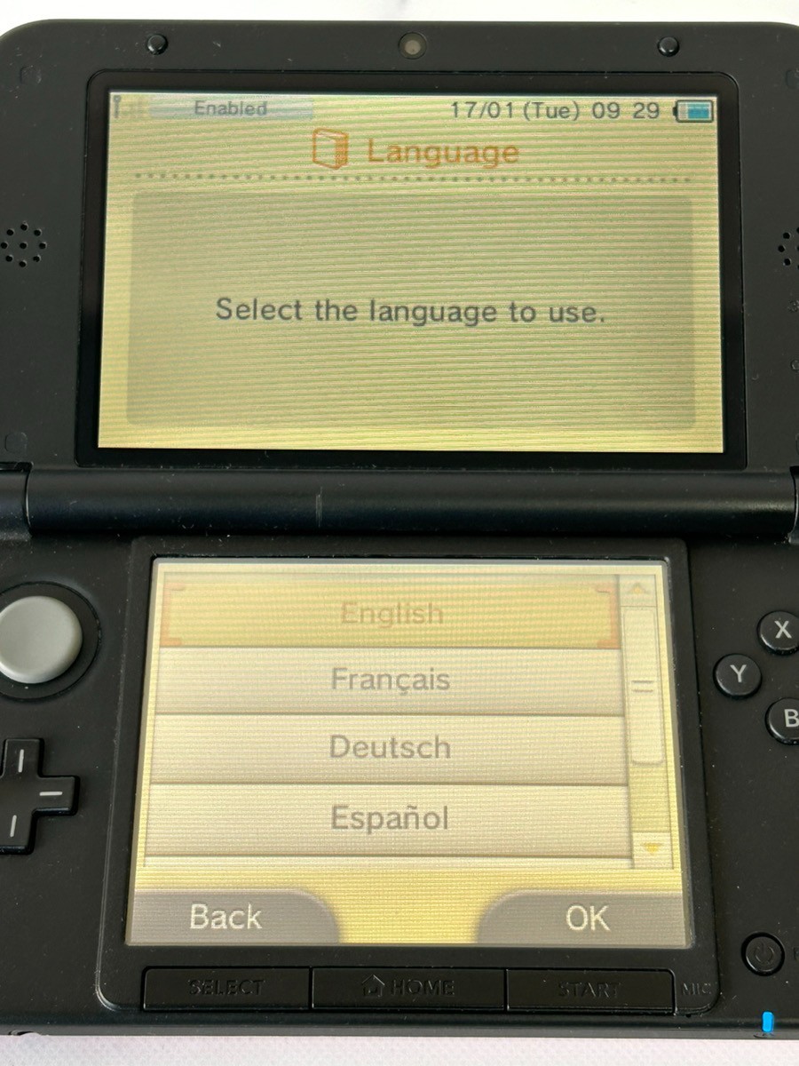 Nintendo 3DS XL LL Select Color Console region free / Charger SD card from US