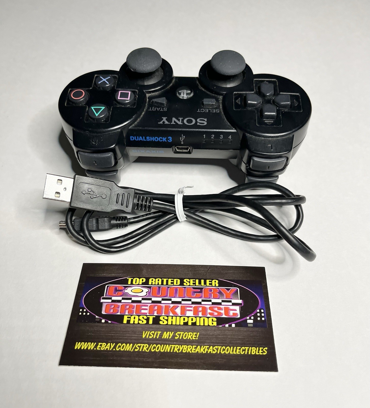 Sony Playstation 3 PS3 CECHP01 160GB Fat Console w Controller HDMI 4 Games Works