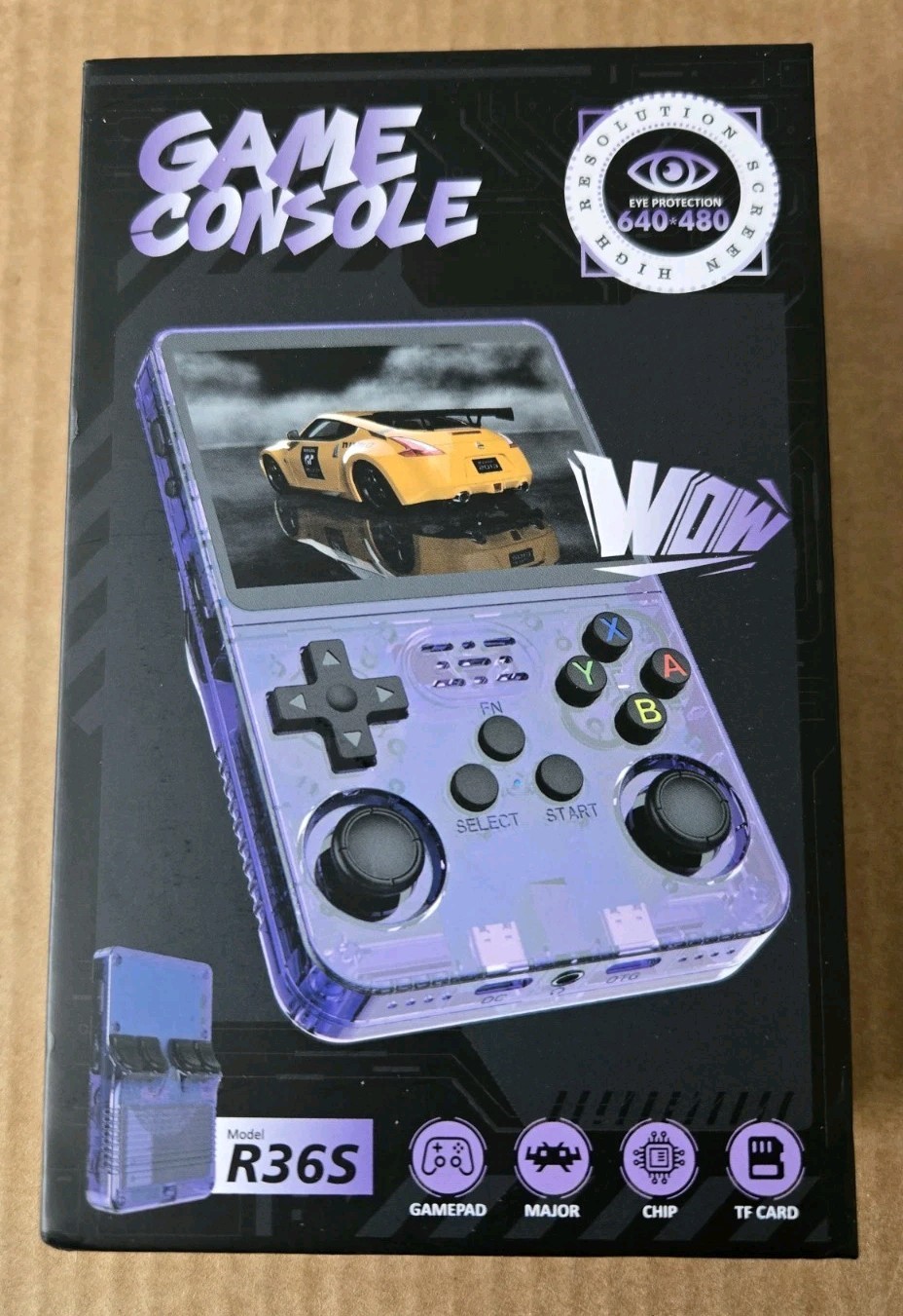 R36S Retro Handheld Video Game Console 64GB 13000+ Games 3.5 Inch IPS Screen US