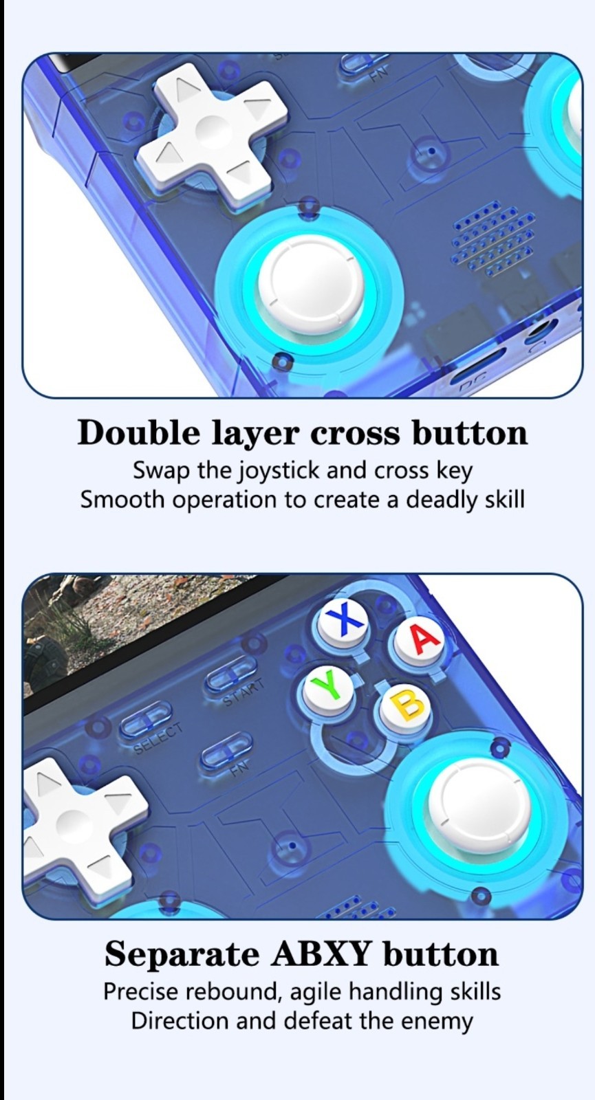 R36 Ultra Handheld Game Console 2025 128 gb With Wi-Fi Support Double Joystick
