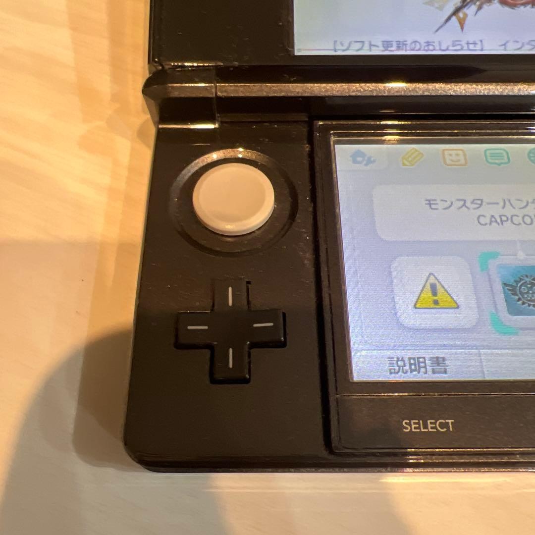 3DS/2DS/DS Nintendo 3Ds Black, Operation Confirmed, Charger Included Japan