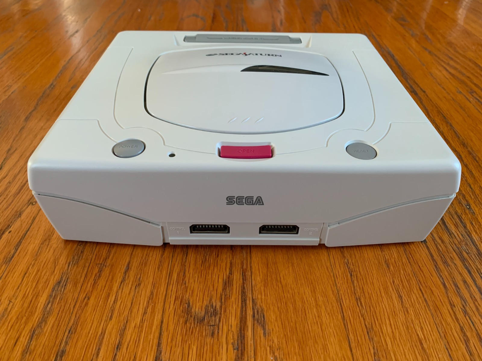 Sega Saturn white Japanese console system Fighters Megamix Daytona USA Circuit