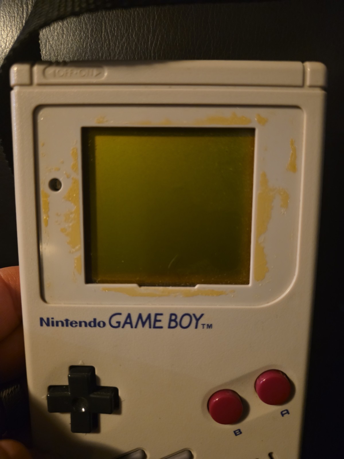 BROKEN Original Nintendo GameBoy Console DMG-01 & Official Carrying Bag VTG 1989