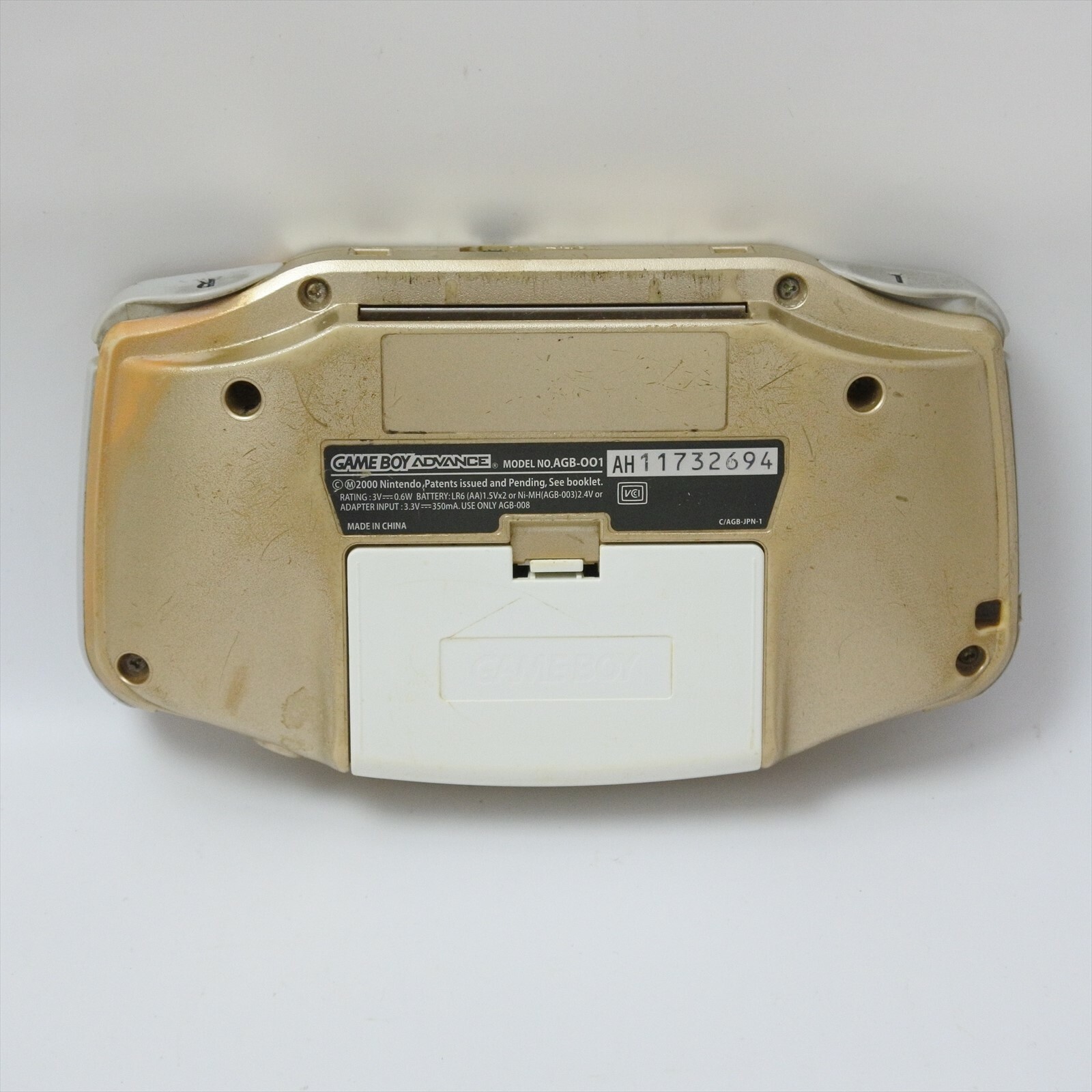GameBoy Advance GOLD Console AGB-001 Nintendo 11732694 CHINA gba