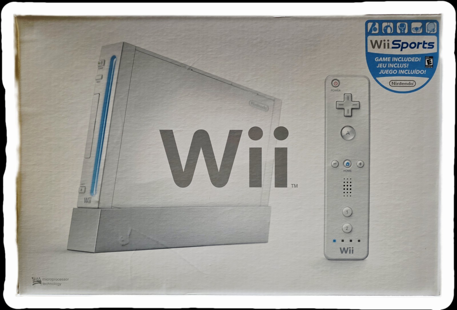 Nintendo Wii Console White RVL-001(USA) w/ Box, Wii Sports, Wi-Fi, NTSC-U/C