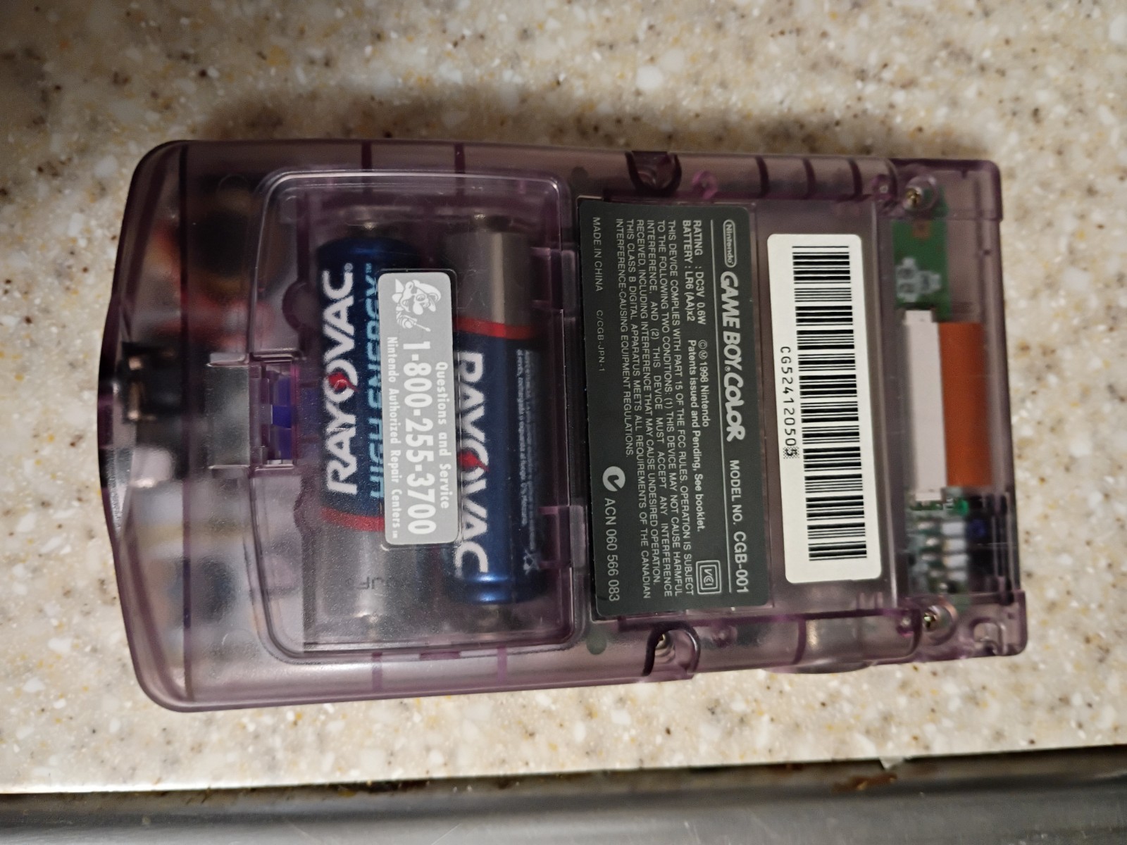 Nintendo Game Boy Color Handheld System – Atomic Purple CGB-001GBC