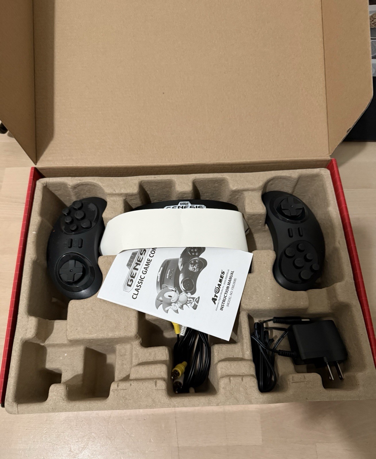 SEGA Genesis Classic Game Console 80 Built-In Games 2 Wireless Controllers
