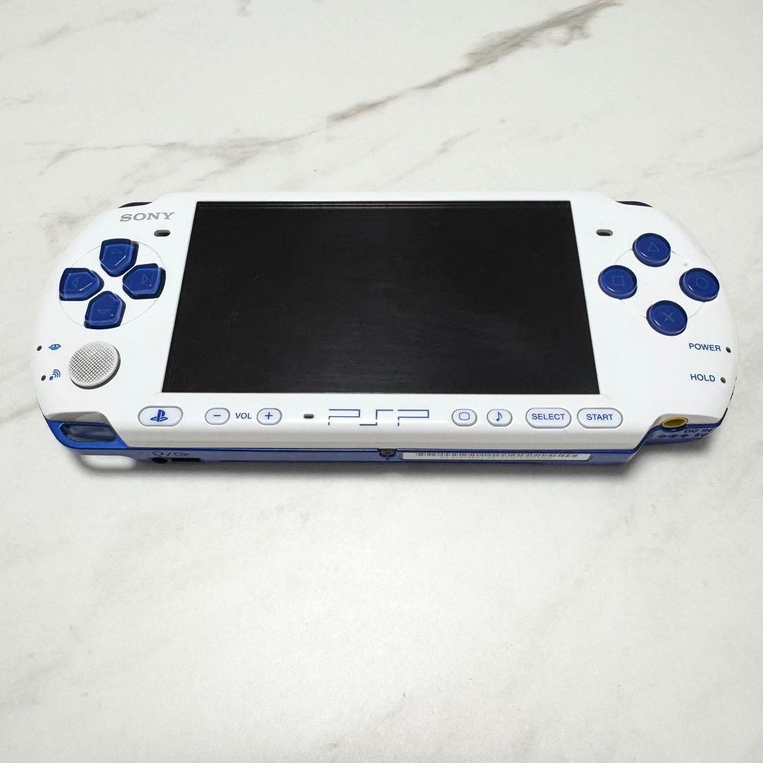 Sony PSP-3000 White Blue Console Tested Working Region Free