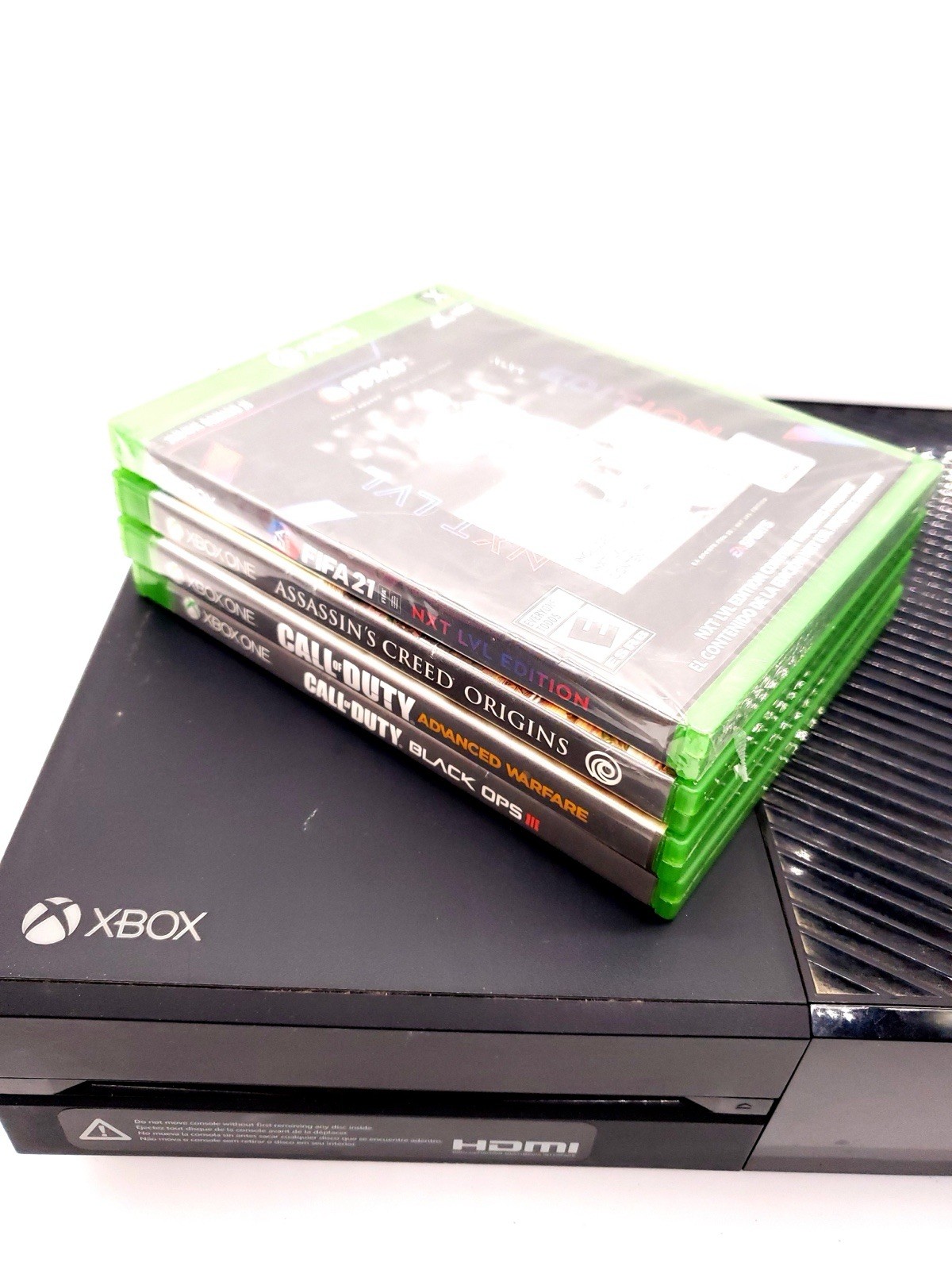 Microsoft Xbox One Console Model 1540 W/ 4 Games 1 Sealed TESTED & WORKING