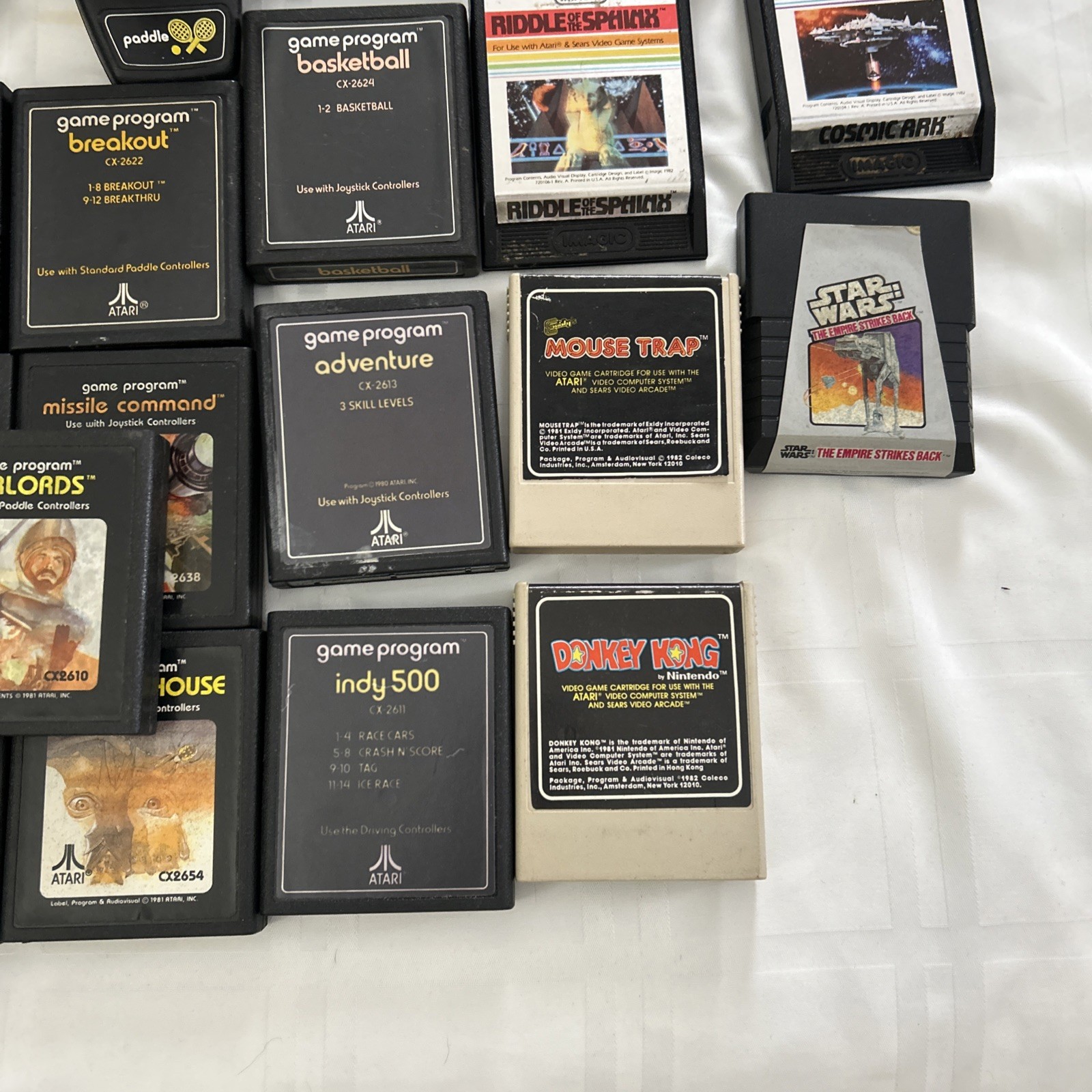 Atari 2600 JR Rainbow Console w/ Paddles, 48 Games & Some Manuals