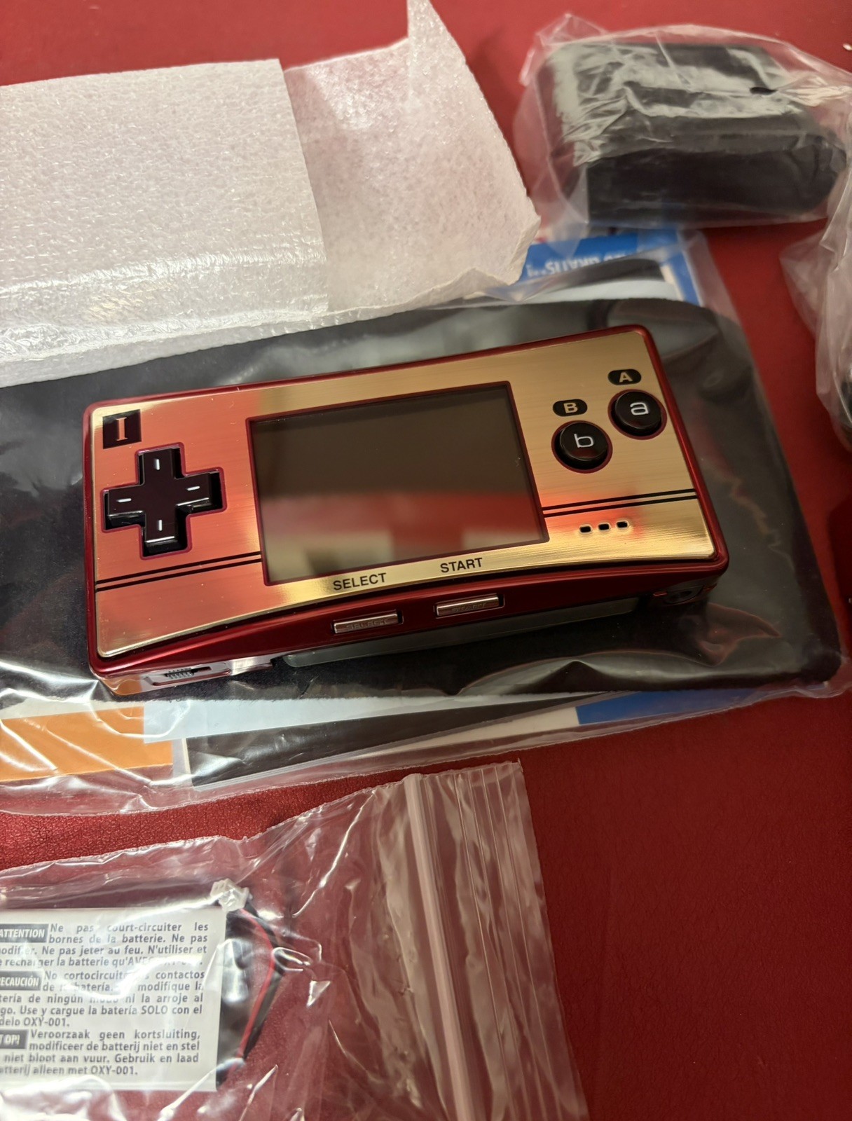 Nintendo Game Boy Micro – 20th Anniversary Edition Handheld System – Gold/Red