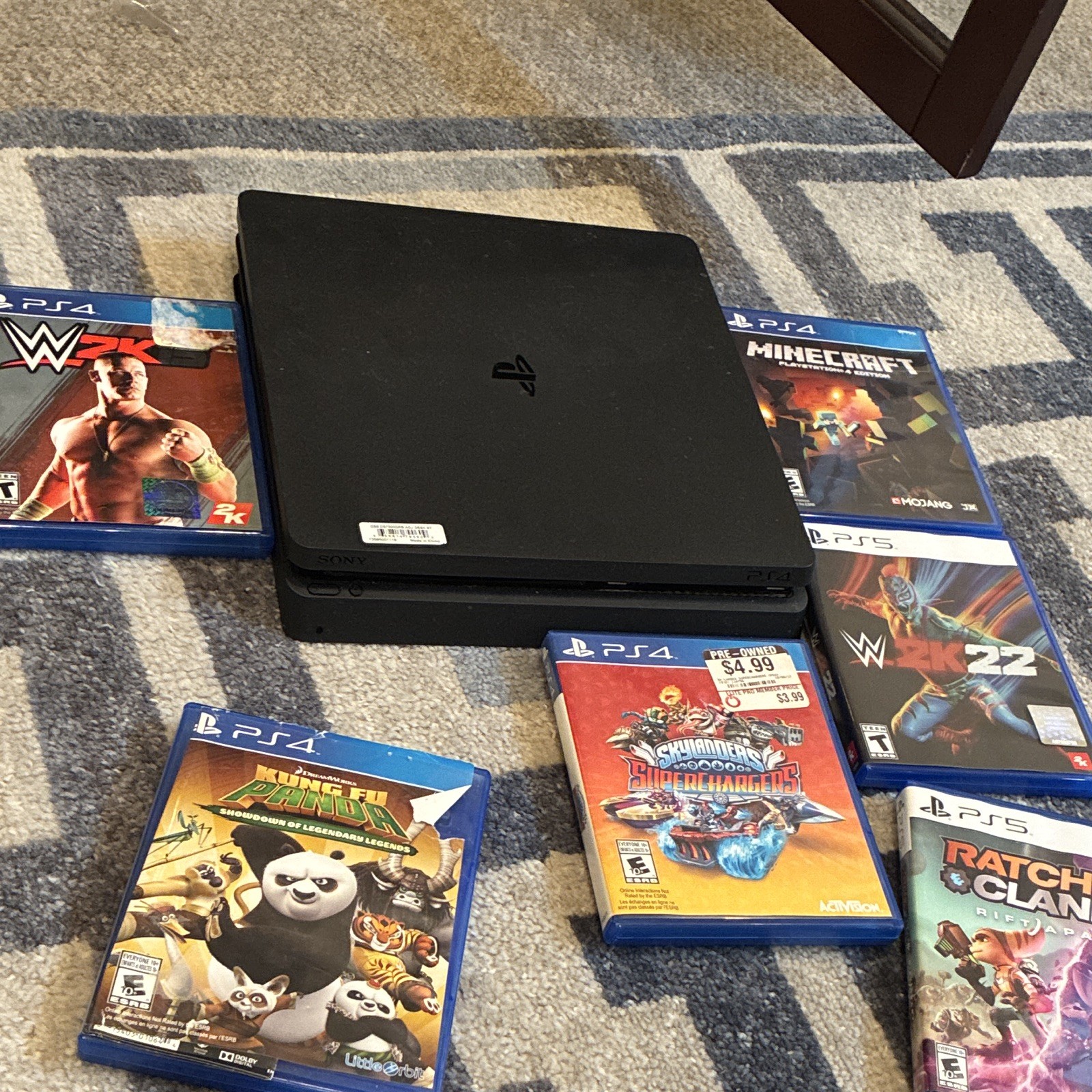 Sony PlayStation 4 Slim PS4 Home Console Black, HDMI + USB-A Connectivity
