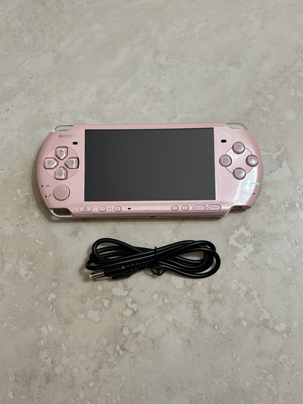 Blossom Pink Sony PSP 3000 System w/ Charger, Battery, & Bundle Import Very Good