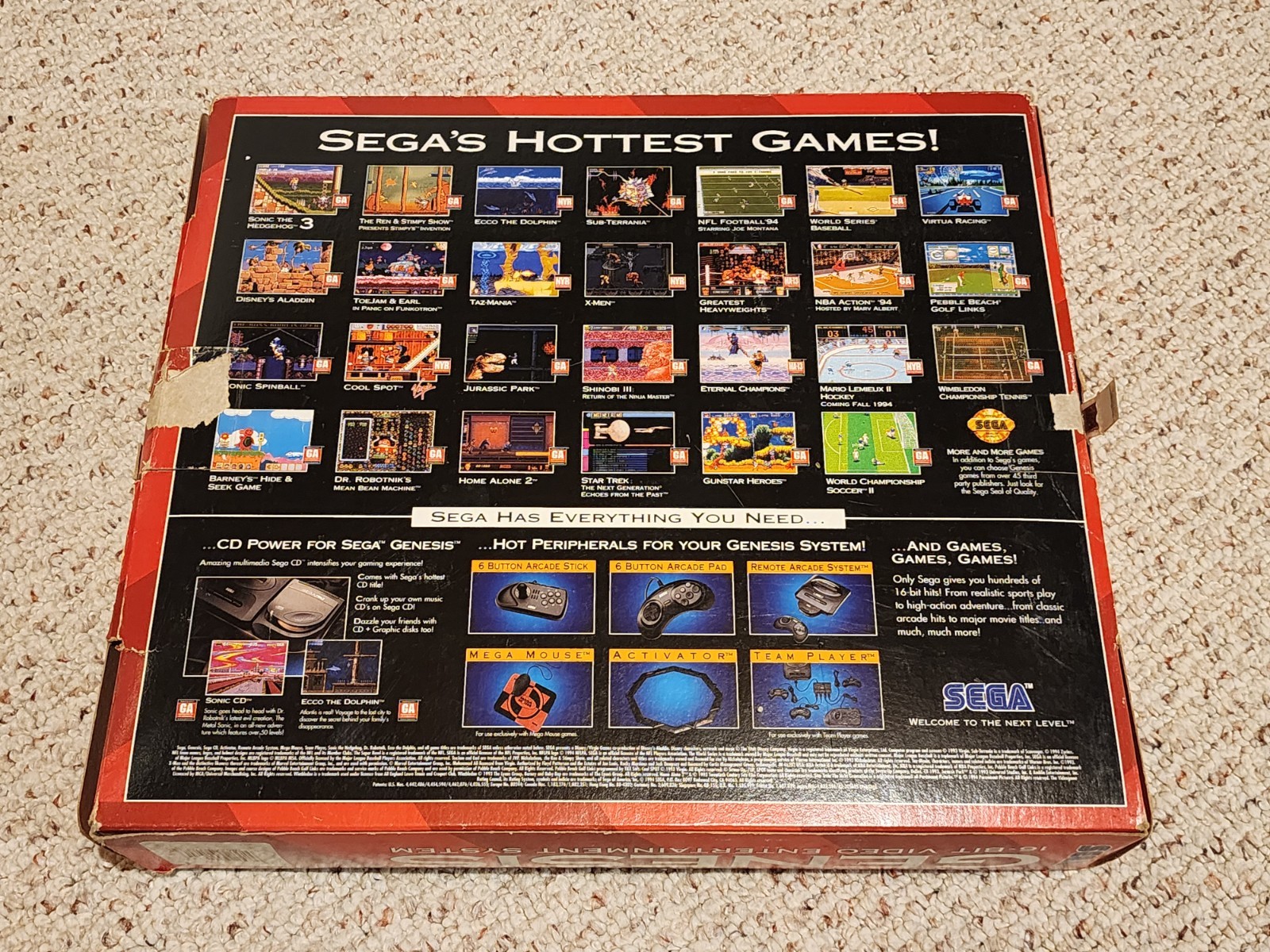 Sega Genesis Model 2 Console Complete CIB Original Box Super Sports Pack HTF!