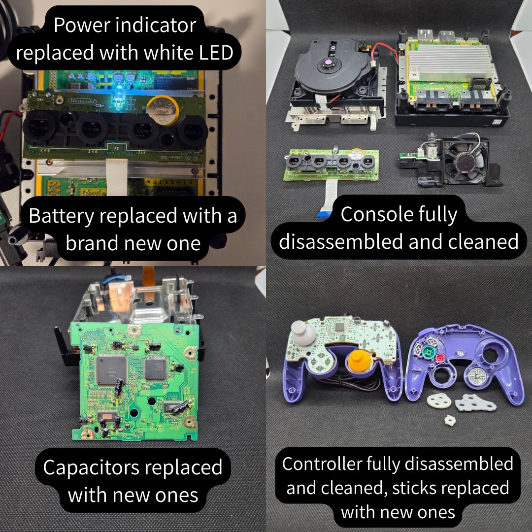 Nintendo GameCube DOL-001 Console Choose Color Controller Memory Card Bundle