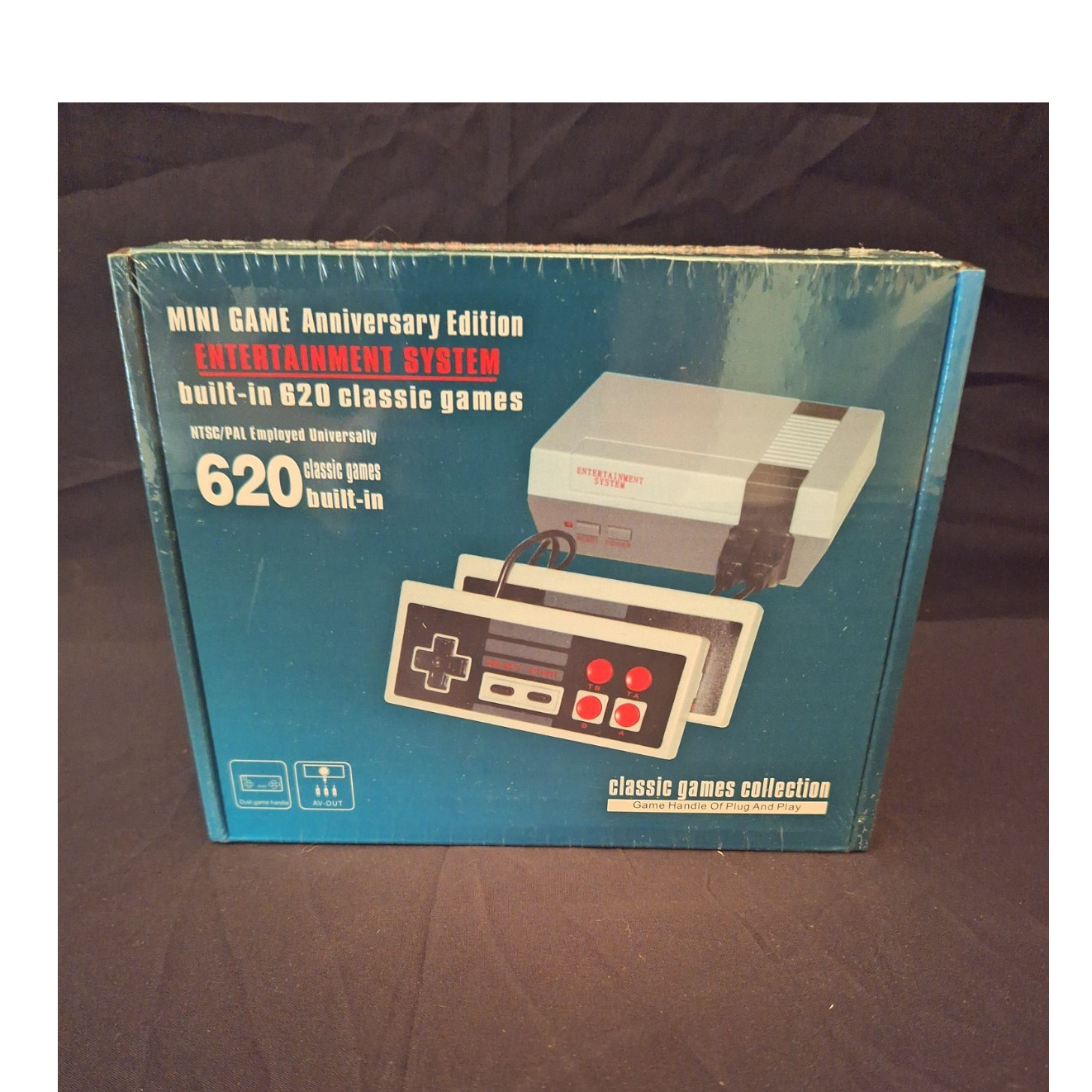 Mini Game Anniversary Edition NES Microconsole 620 Built-In Games PAL Gray