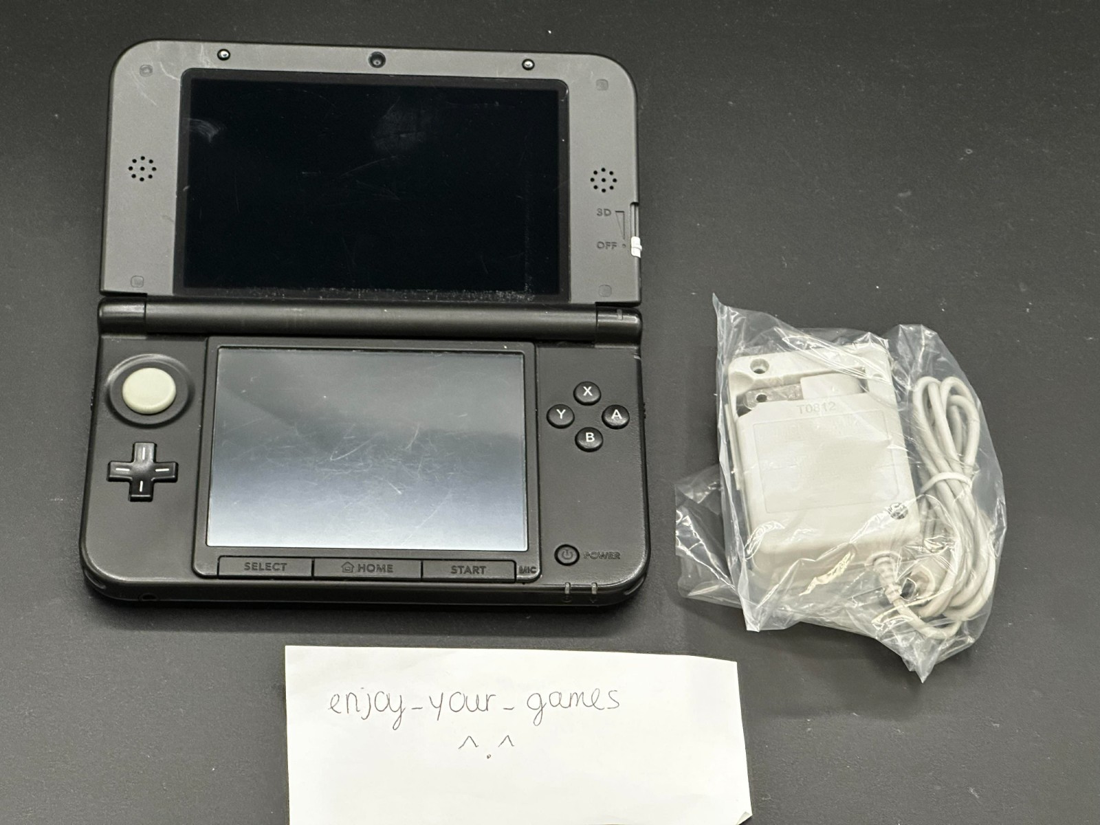 Nintendo 3DS XL LL Blue/Black | English | Charger | US Seller – SHIP IN 1-DAY