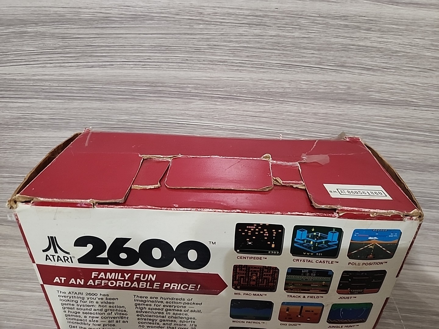 ATARI 2600 1987 Release Compact Junior Console system Original Box Tested