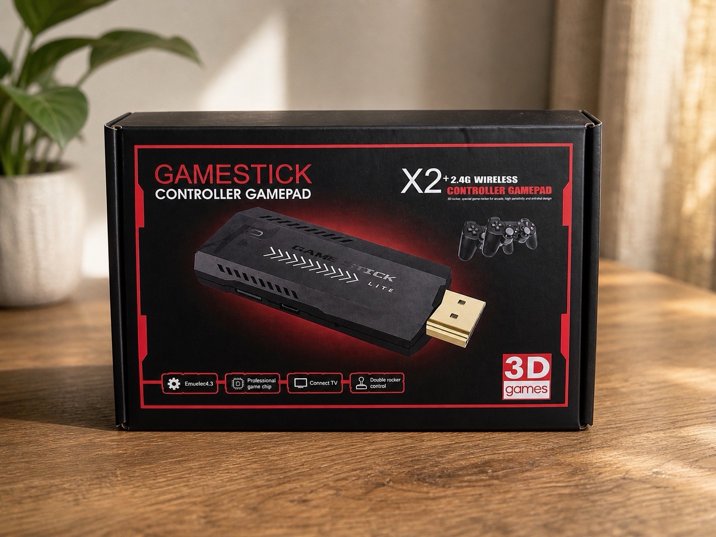 X2 Wireless Controller Gamepad Double Controller, Can Connect To TV, Supports TF