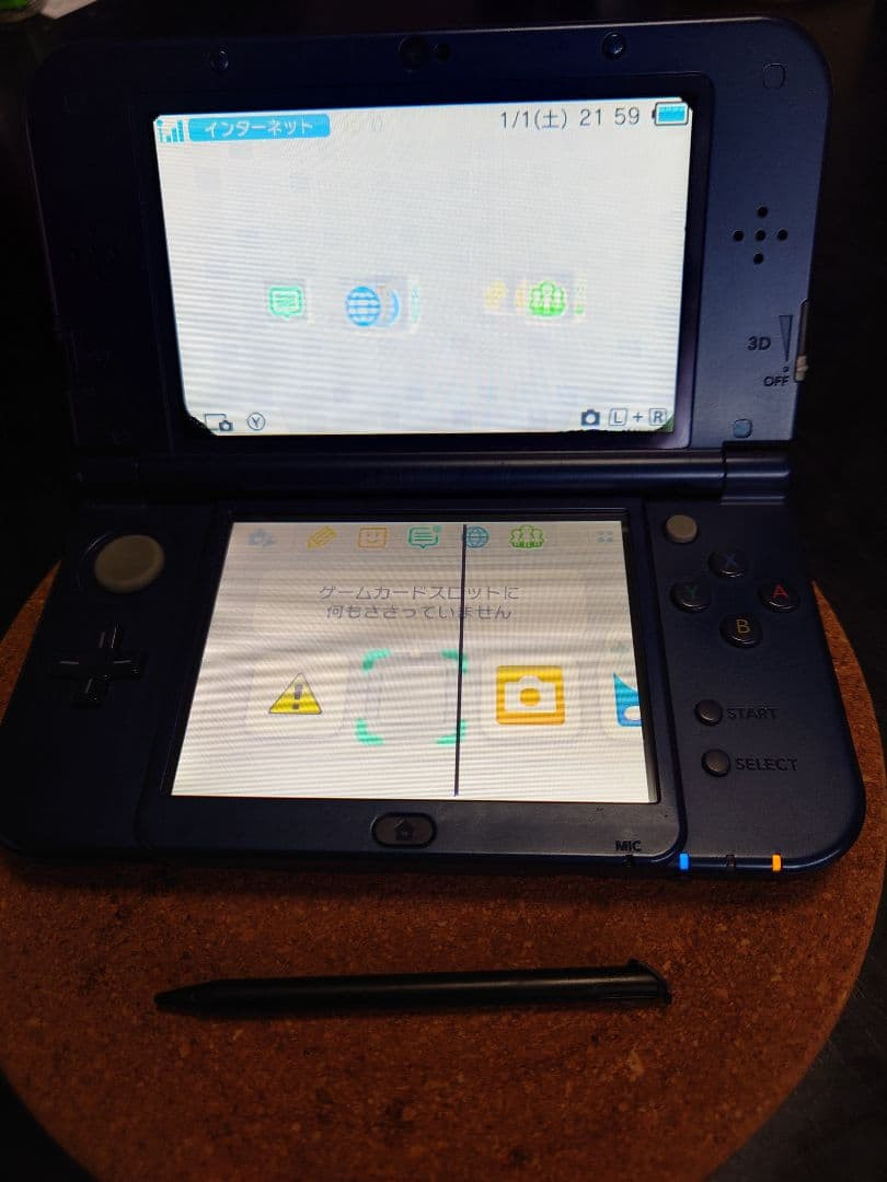 Nintendo New 3DS LL XL Metallic Blue Handheld Console Japan Region NTSC-J 0194