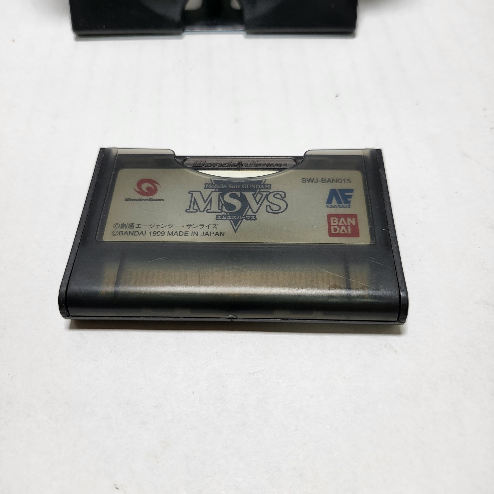 AS IS-WonderSwan Console (Crystal Blue) With MSVS Gundam Game