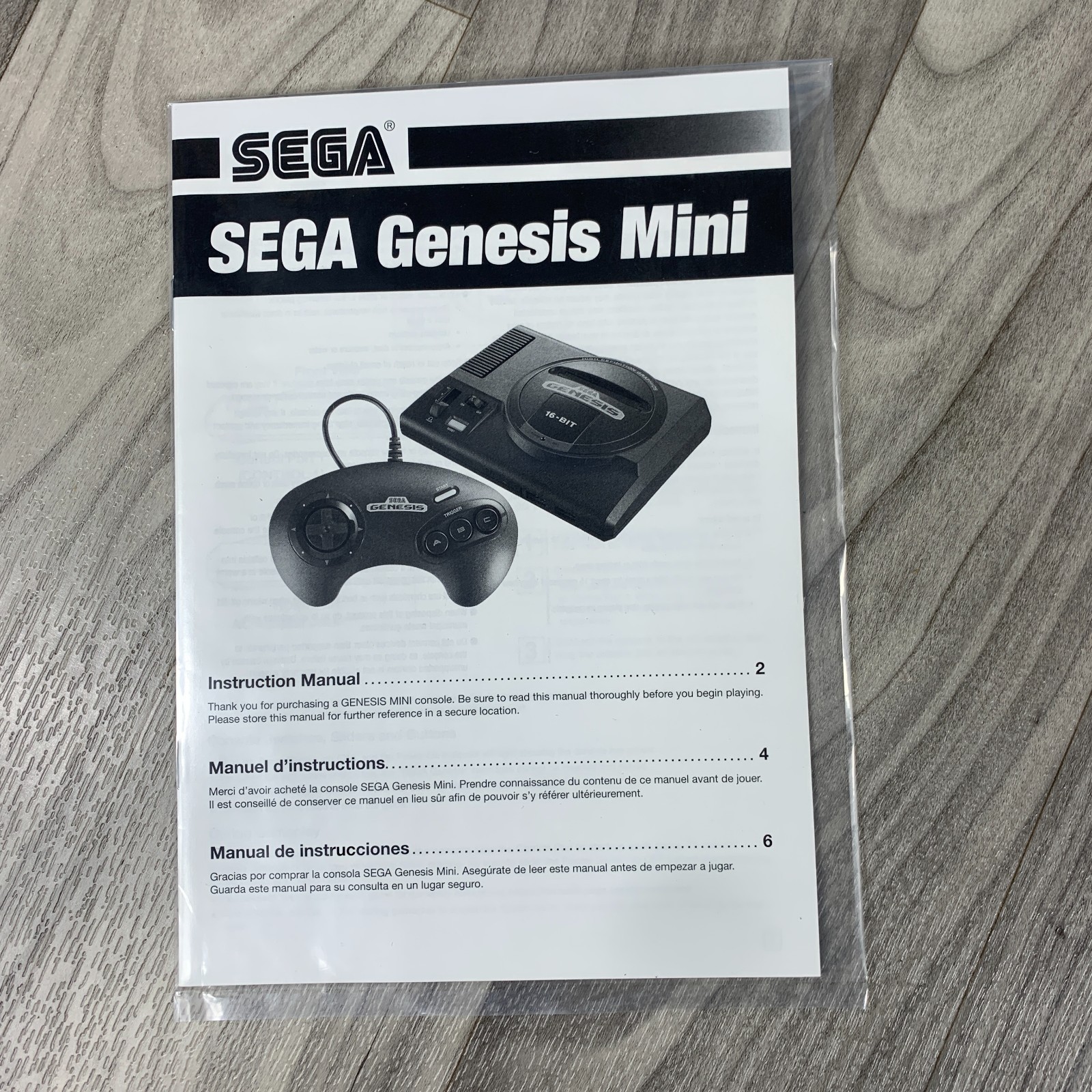 SEGA Genesis Mini Microconsole Plug n Play HDMI USB Power Adapter Cable Open Box