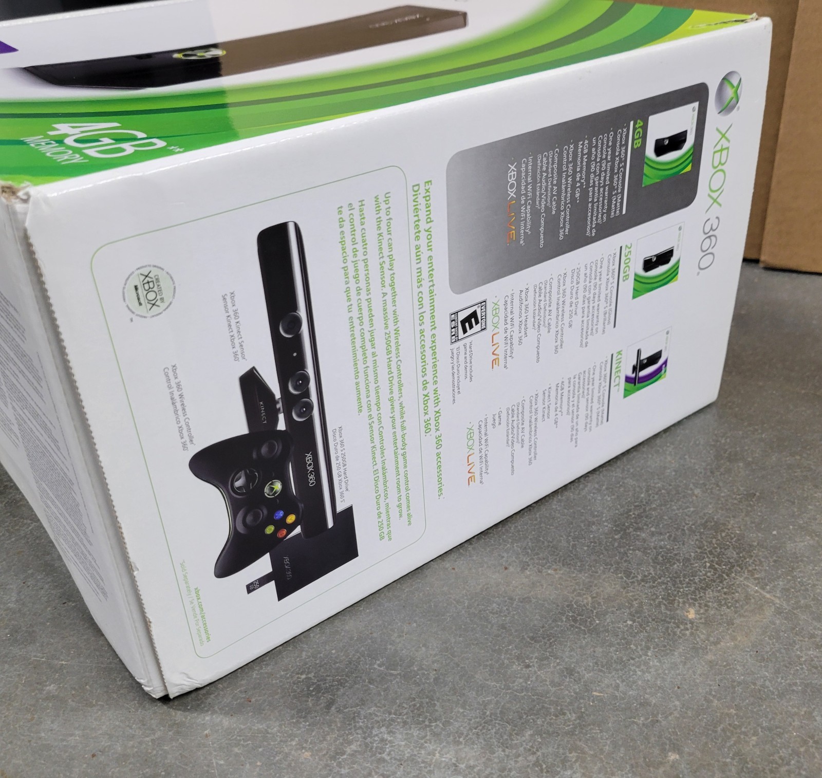 Xbox 360 Slim Console Bundle 15 Games Box Controller Fifa World Cup Model 1439