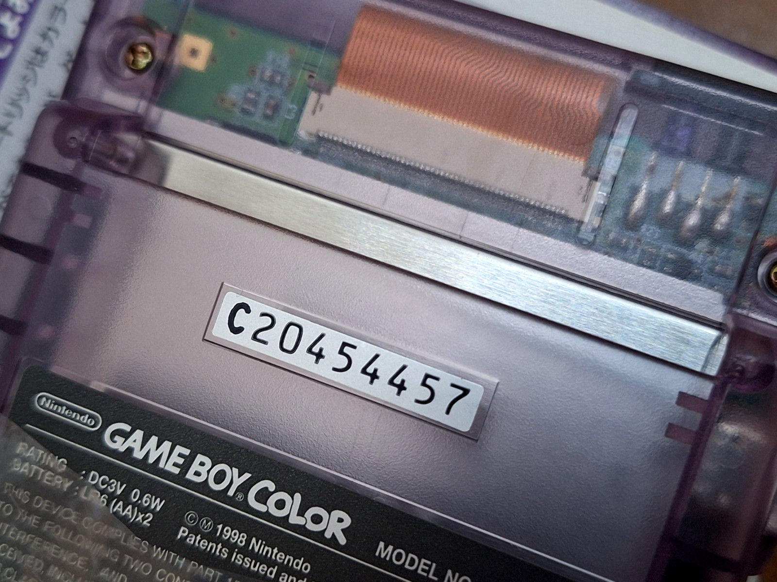 NEW Gameboy Color Clear Purple Console Japan *COLLECTORS ITEM*