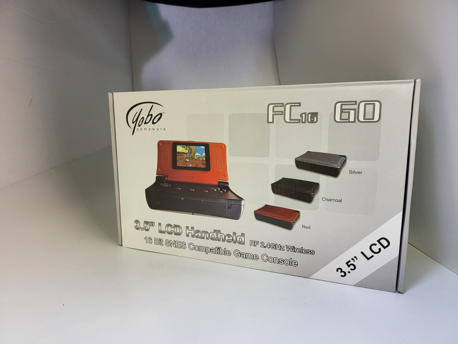 NEW Charcoal FC 16 GO Handheld & Wireless Home System for SNES Super Nintendo 9G