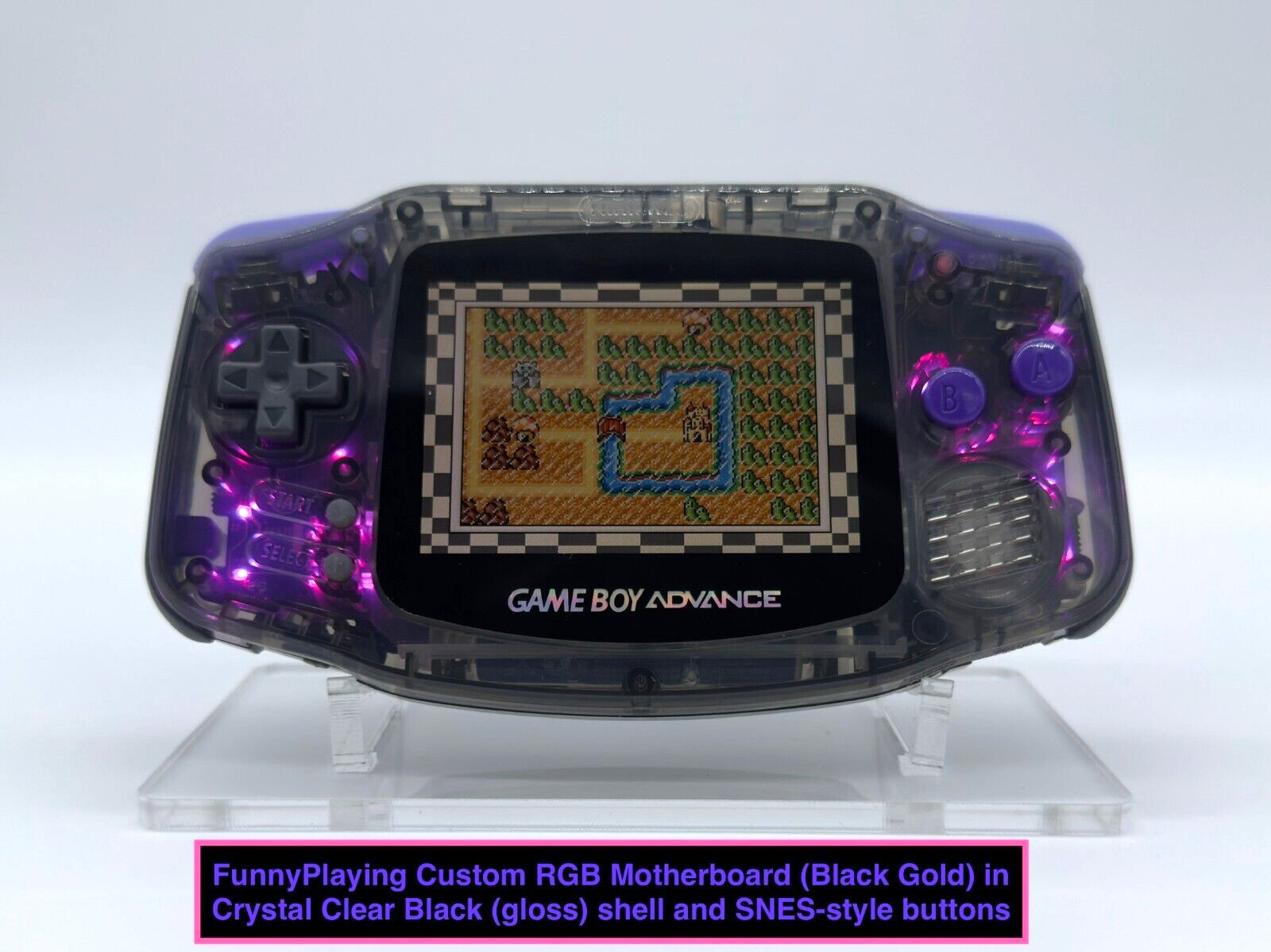 *NEW* FunnyPlaying GameBoy Advance «M2» 3.0 IPS, USB-C battery, Recap, holograph