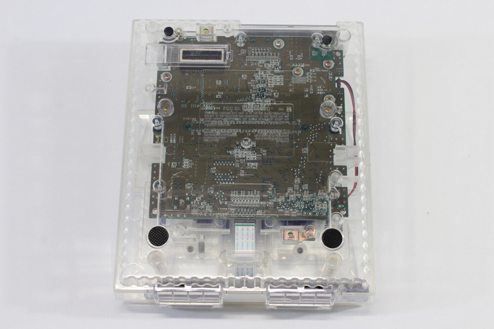 Super Nintendo Transparent Crystal Clear Console SNES SFC Converted AC AV TESTED