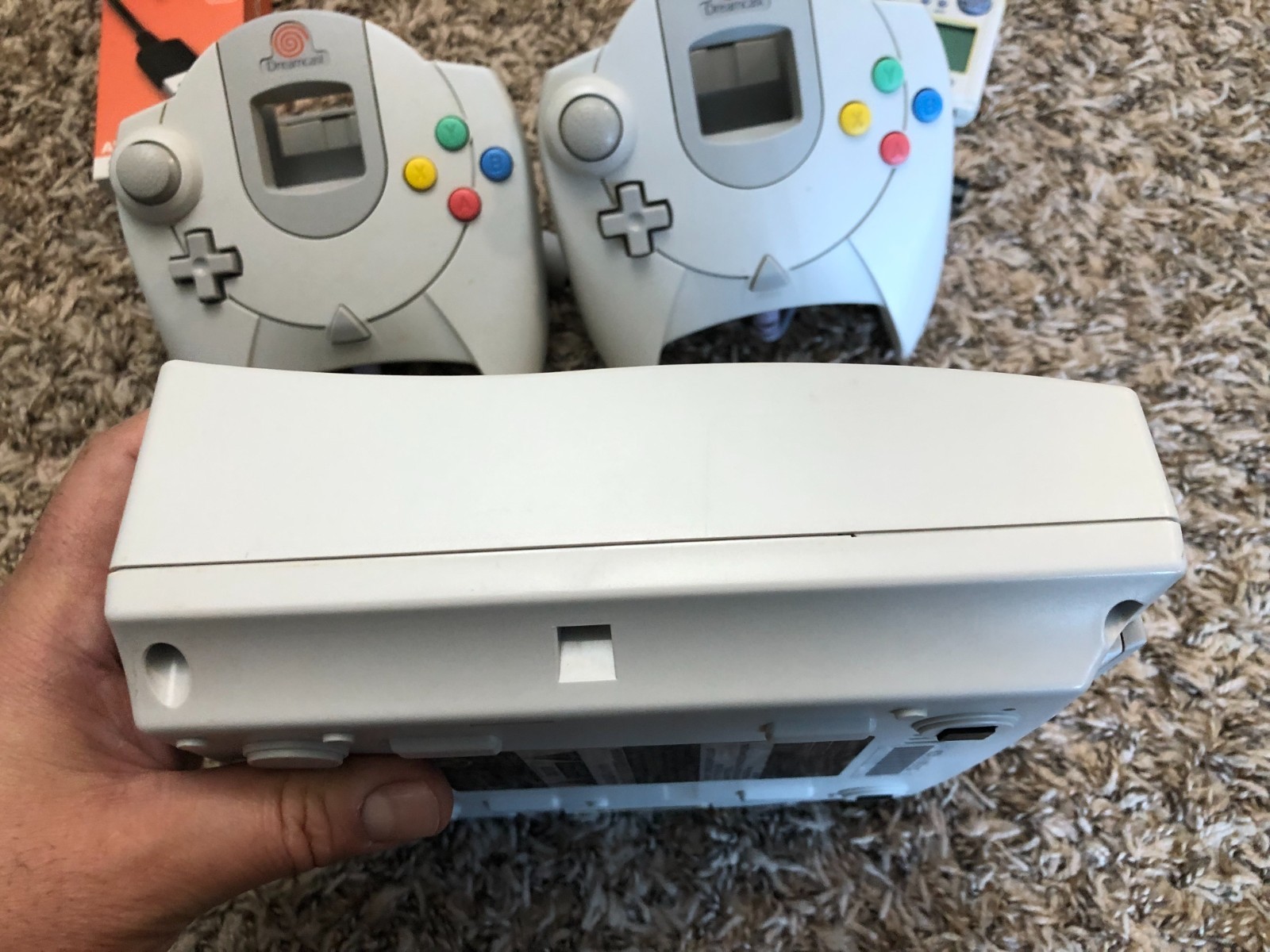 Sega Dreamcast Console System HKT-3020 With 2 Controllers & Memory Card TESTED!