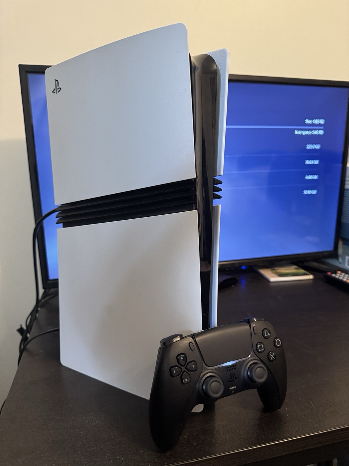 Sony PlayStation 5 Pro PS5 2TB White Console Gaming System + Black Controller