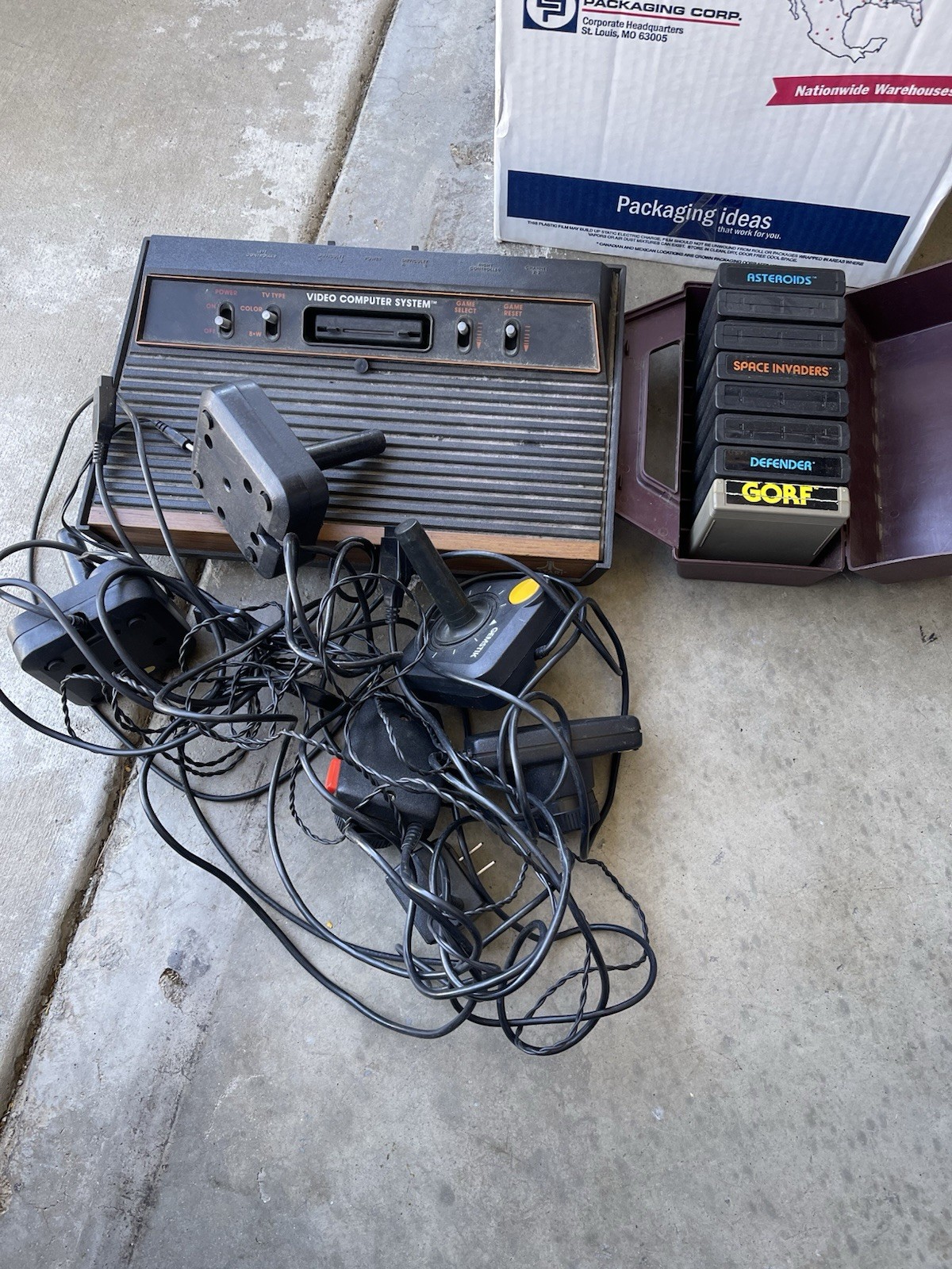 Atari 2600 Console With Games And Controllers